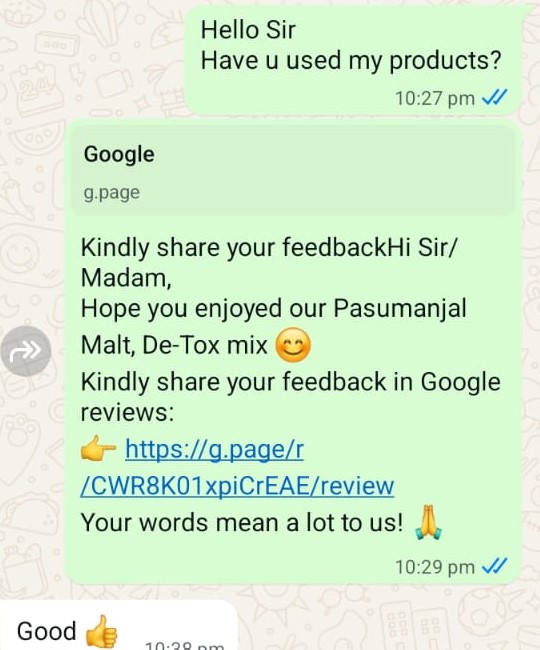 Customer Feedback 4